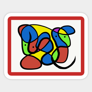 Rainbow Mice Sticker